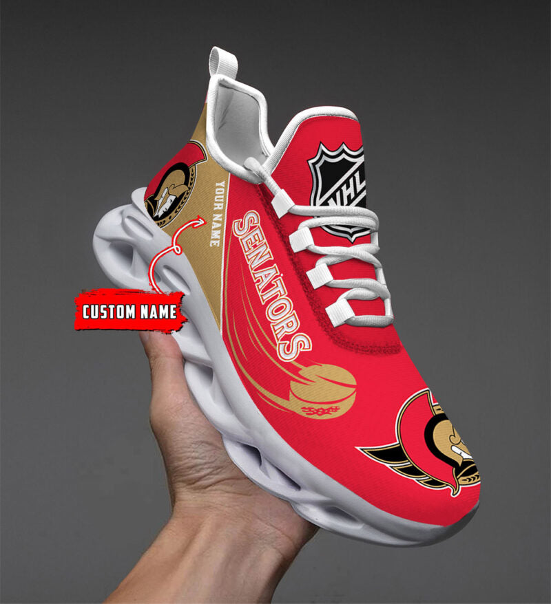 LIMITED EDITION - NEW CUSTOMIZED NHL29 OSN OTTAWA SENATORS CLUNKY SNEAKERS