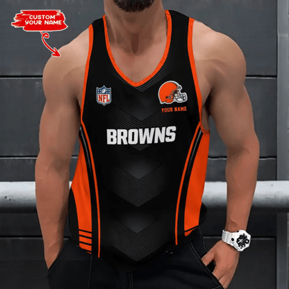 [SPECIAL OFFER] NEW CUSTOMIZED NFL29 CLB CLEVELAND BROWNS UNISEX TANK TOP