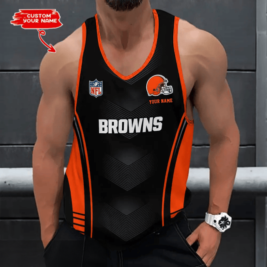 [SPECIAL OFFER] NEW CUSTOMIZED NFL29 CLB CLEVELAND BROWNS UNISEX TANK TOP