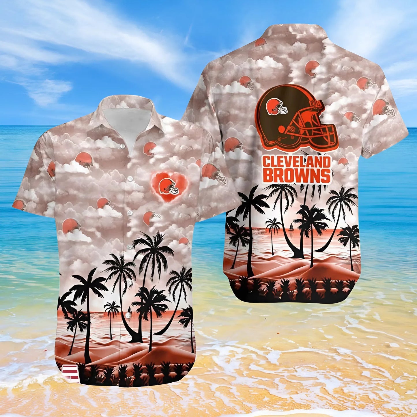 LIMITED EDITION - NEW CUSTOMIZED NFL29 CLB CLEVELAND BROWNS UNISEX HAWAIIAN SHIRT