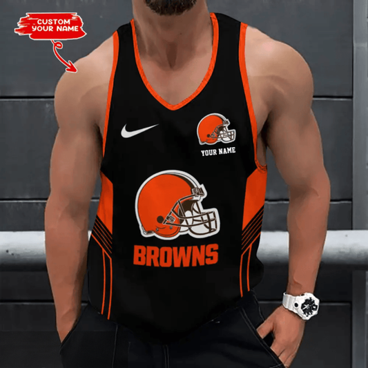 [SPECIAL OFFER] NEW CUSTOMIZED NFL29 CLB CLEVELAND BROWNS UNISEX TANK TOP