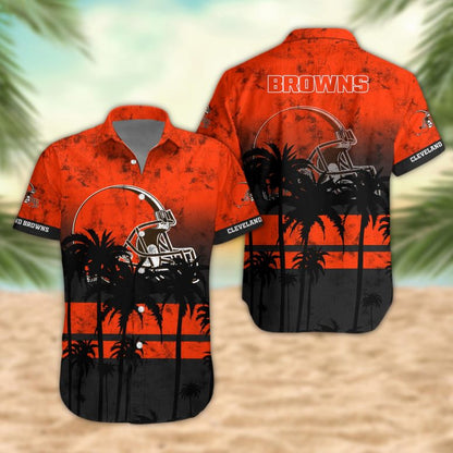 LIMITED EDITION - NEW CUSTOMIZED NFL29 CLB CLEVELAND BROWNS UNISEX HAWAIIAN SHIRT