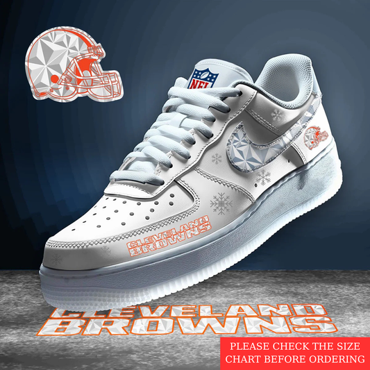 LIMITED EDITION - NEW CUSTOMIZED NFL29 CLB CLEVELAND BROWNS AF1 SHOES