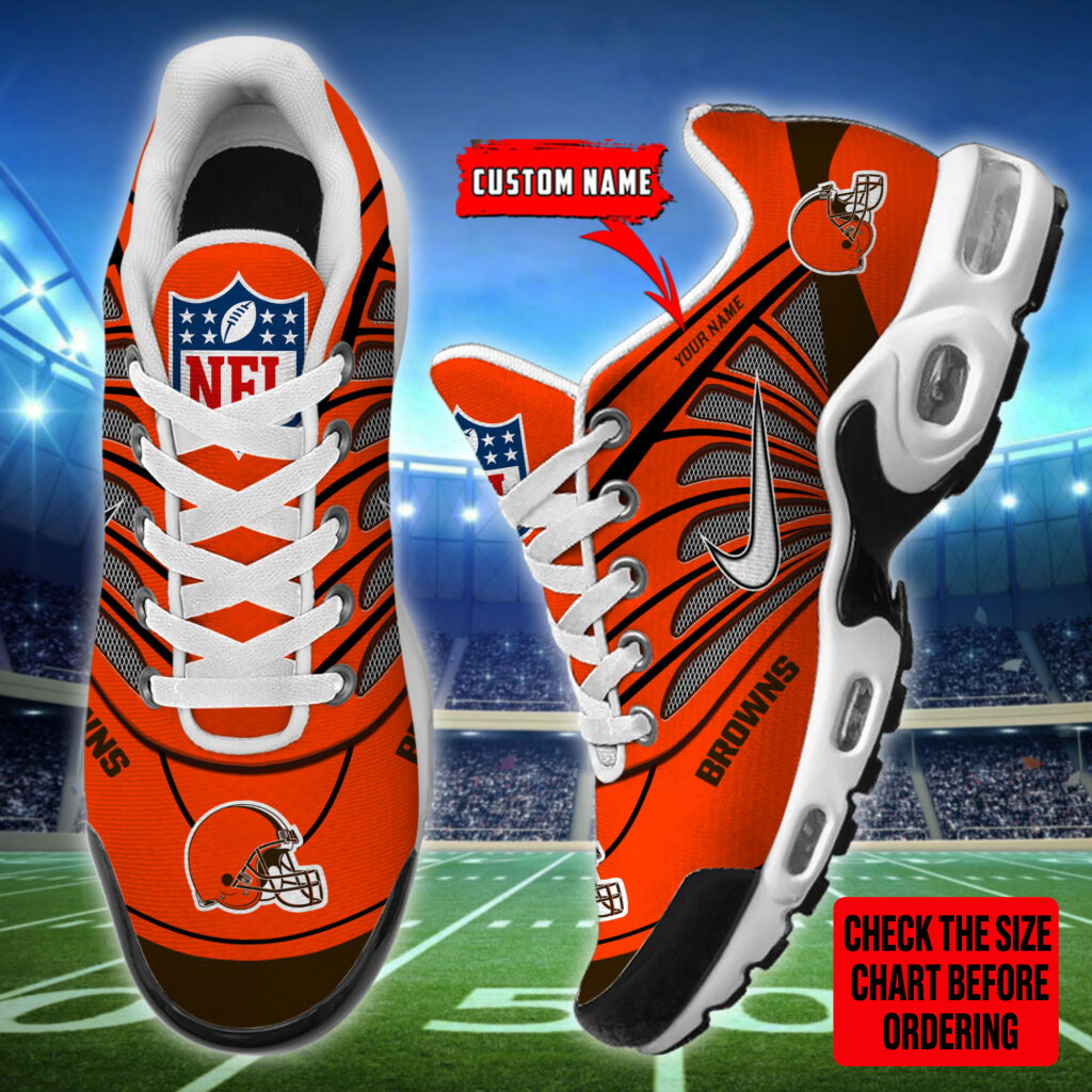 [SPECIAL OFFER] NEW CUSTOMIZED NFL29 CLB CLEVELAND BROWNS AIR MAX PLUS SNEAKERS