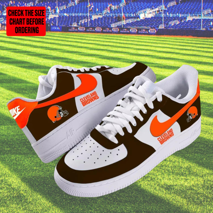 [SPECIAL OFFER] NEW CUSTOMIZED NFL29 CLB CLEVELAND BROWNS AF1 SHOES