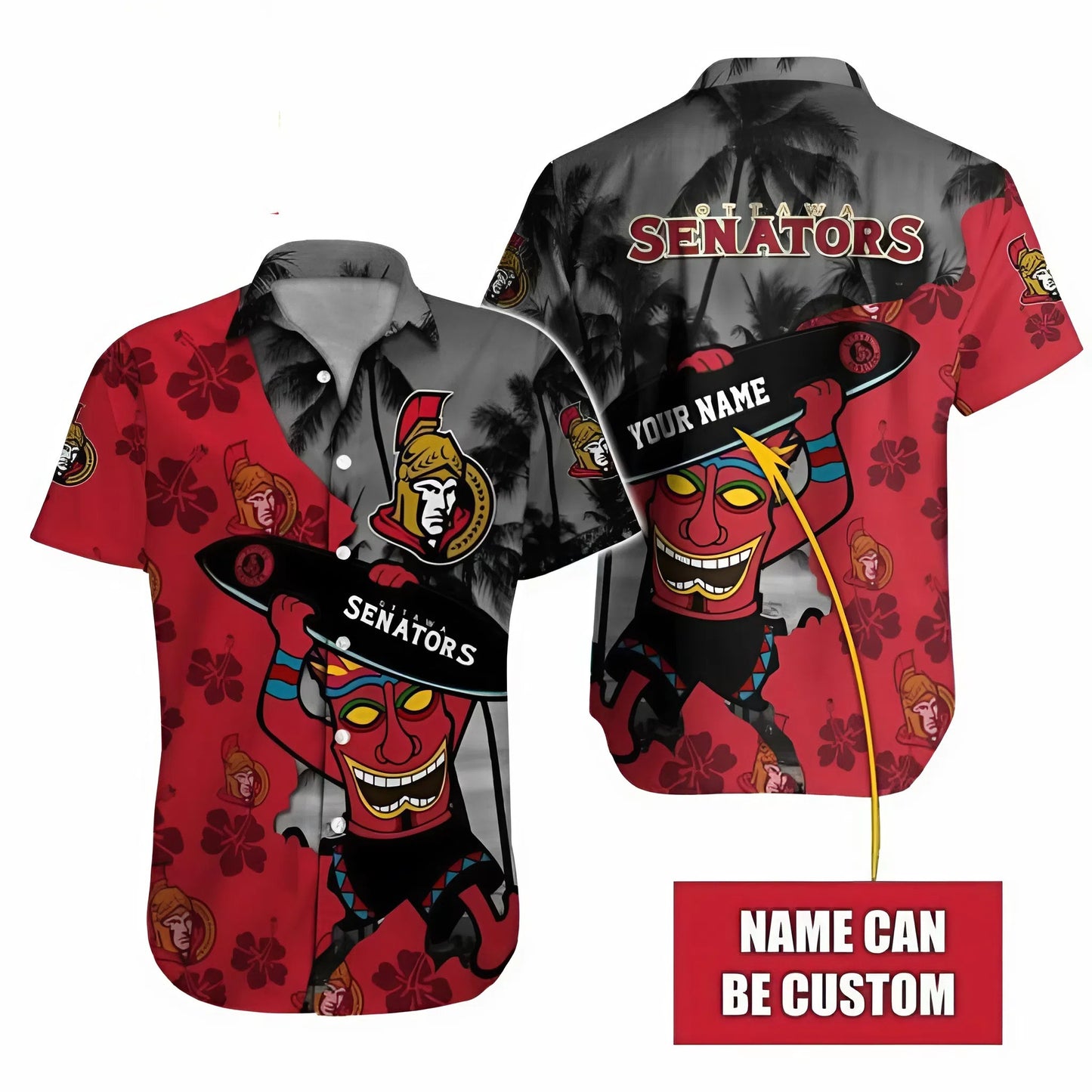 LIMITED EDITION - NEW CUSTOMIZED NHL29 OSN OTTAWA SENATORS UNISEX HAWAIIAN SHIRT
