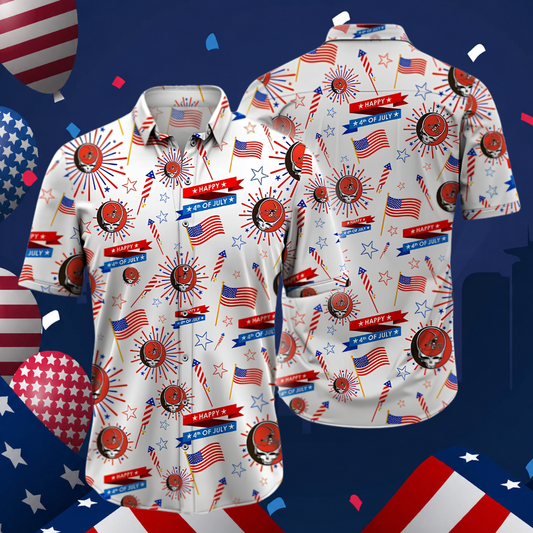 LIMITED EDITION - NEW CUSTOMIZED NFL29 CLB CLEVELAND BROWNS PATRIOTIC 250 USA HAWAIIAN SHIRT