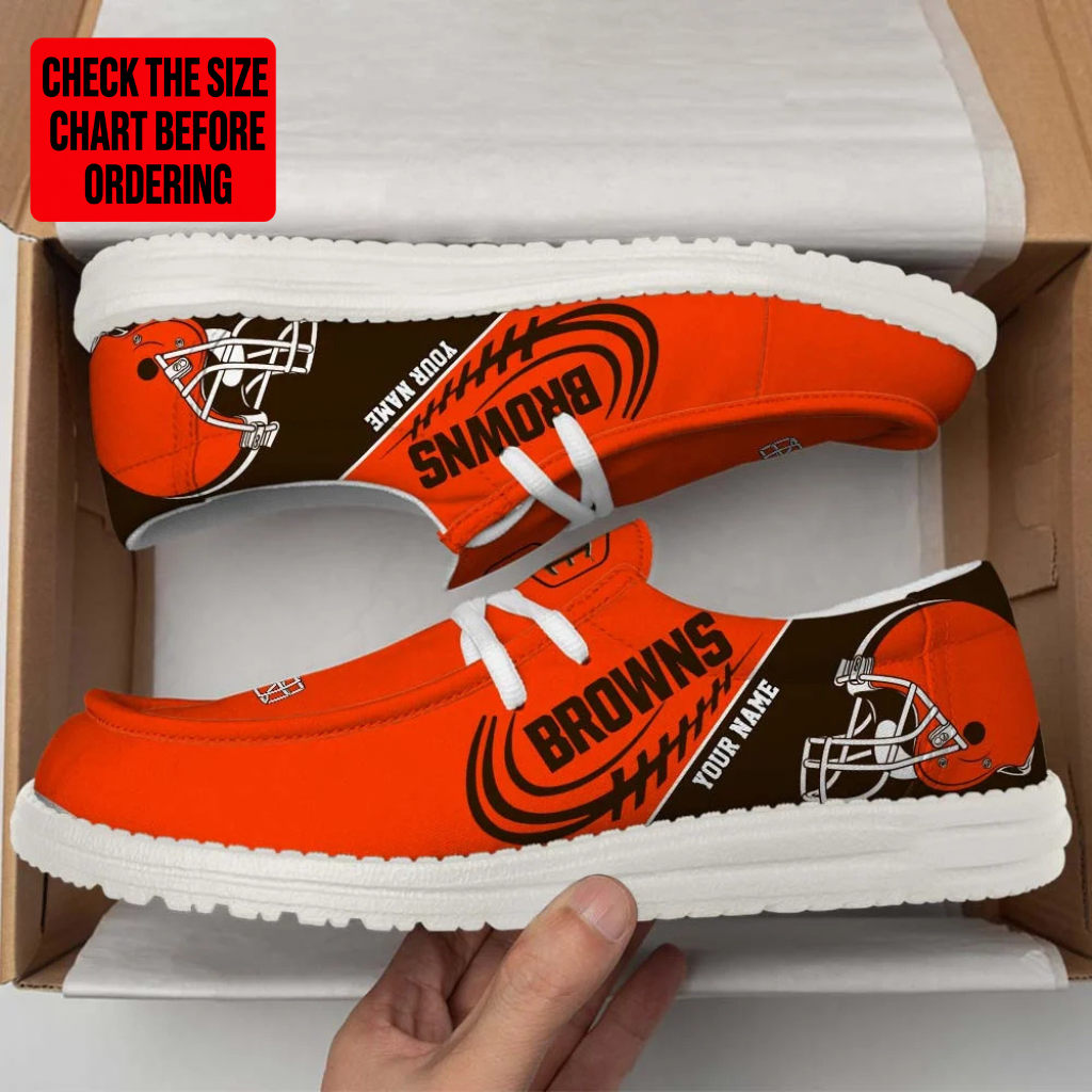 [SPECIAL OFFER] NEW CUSTOMIZED NFL29 CLB CLEVELAND BROWNS LOAFER SHOES