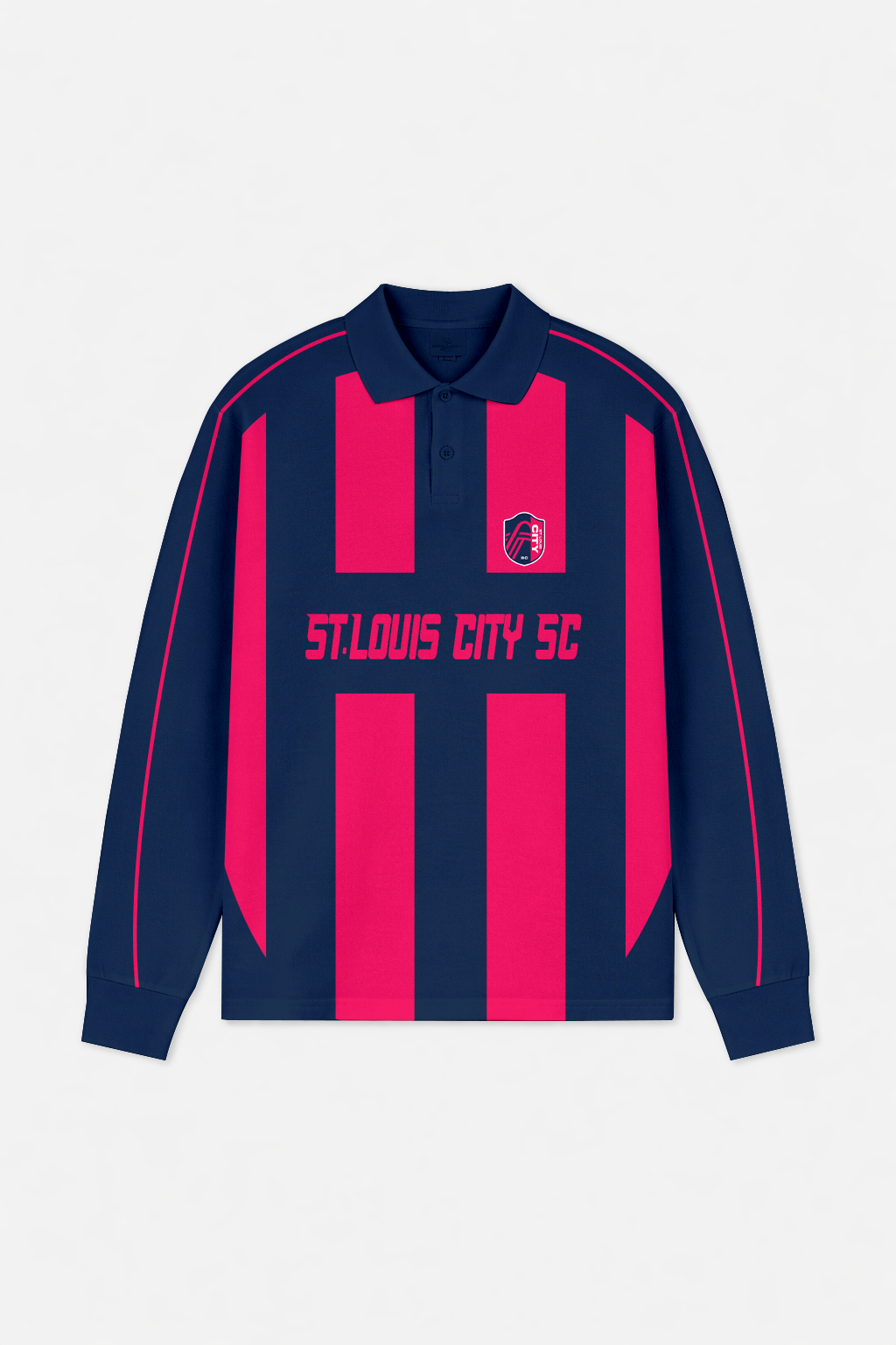 LIMITED EDITION - NEW CUSTOMIZED MLS29 SLC ST.L CITY LONG SLEEVE POLO