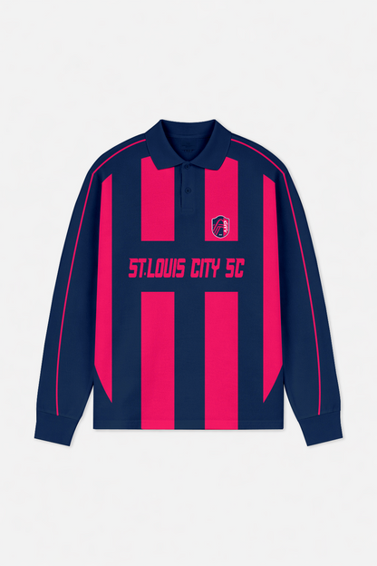 LIMITED EDITION - NEW CUSTOMIZED MLS29 SLC ST.L CITY LONG SLEEVE POLO