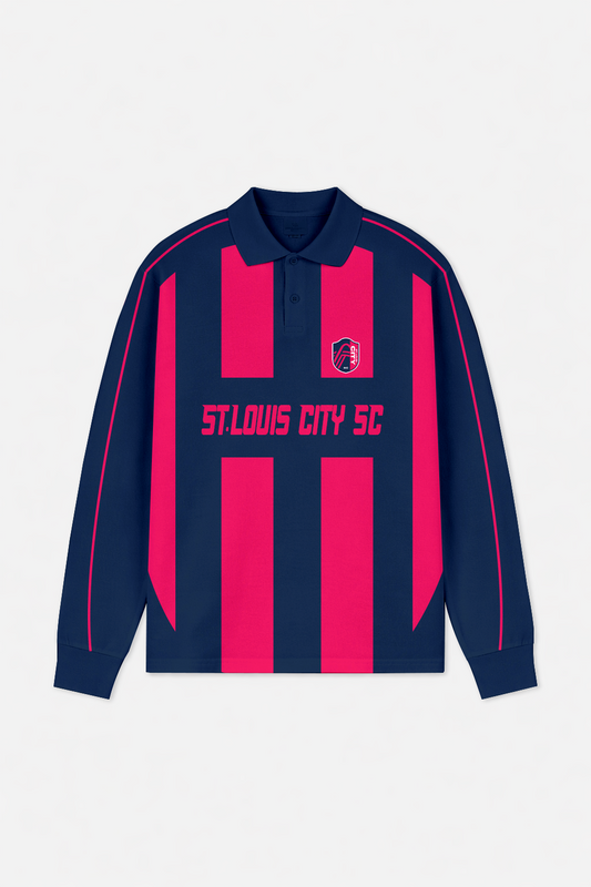 LIMITED EDITION - NEW CUSTOMIZED MLS29 SLC ST.L CITY LONG SLEEVE POLO