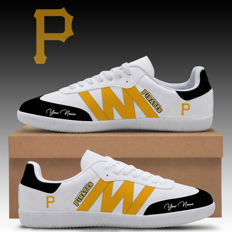 [FLASH SALE] NEW CUSTOMIZED MLB29 PHP PITTSBURGH PIRATES CLASSIC SNEAKERS