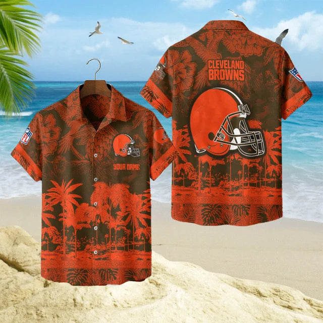 LIMITED EDITION - NEW CUSTOMIZED NFL29 CLB CLEVELAND BROWNS UNISEX HAWAIIAN SHIRT