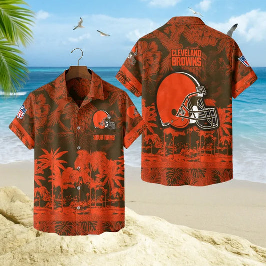 LIMITED EDITION - NEW CUSTOMIZED NFL29 CLB CLEVELAND BROWNS UNISEX HAWAIIAN SHIRT