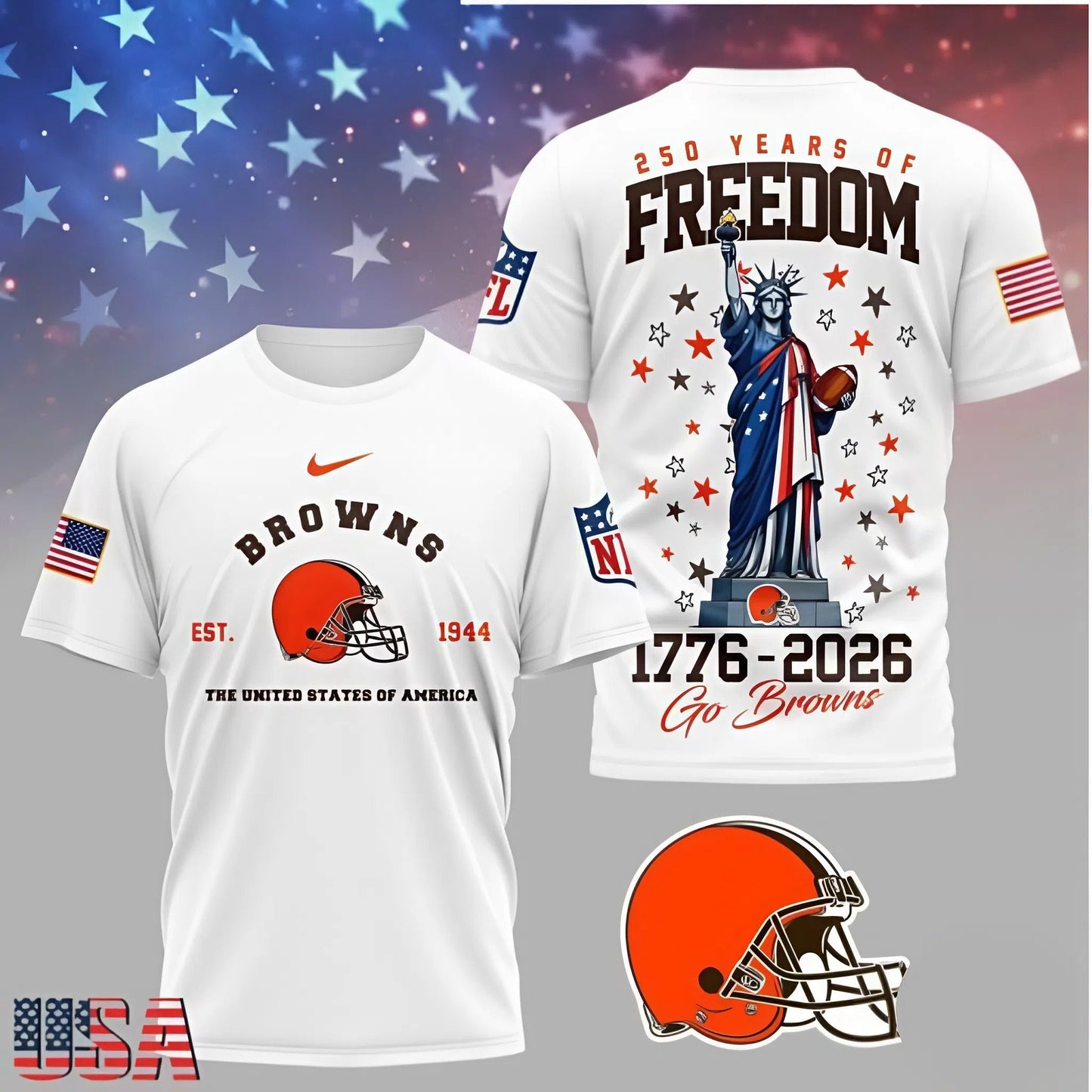 [SPECIAL OFFER] NEW CUSTOMIZED NFL29 CLB CLEVELAND BROWNS T-SHIRT, HOODIE, ZIP HOODIE