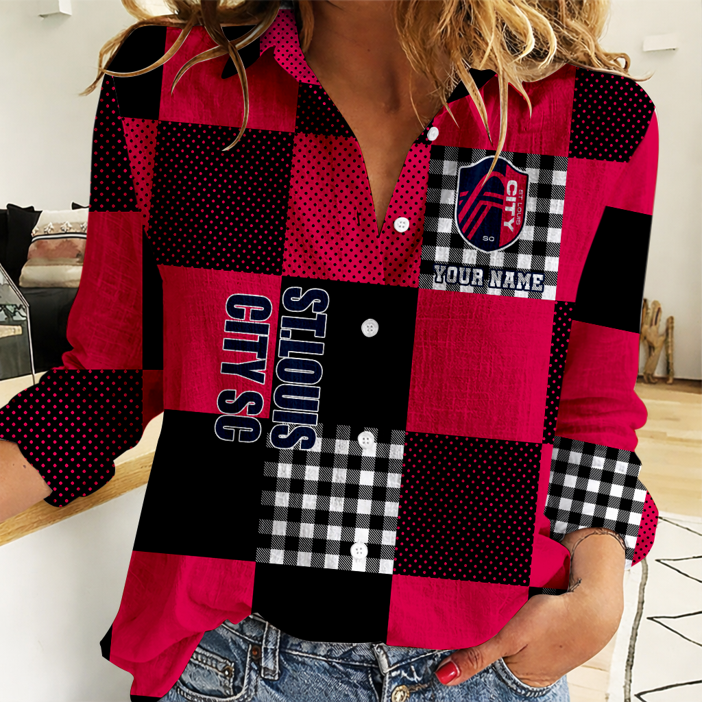 LIMITED EDITION - NEW CUSTOMIZED MLS29 SLC ST.L CITY WOMEN CASUAL SHIRT