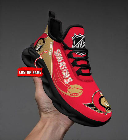 LIMITED EDITION - NEW CUSTOMIZED NHL29 OSN OTTAWA SENATORS CLUNKY SNEAKERS