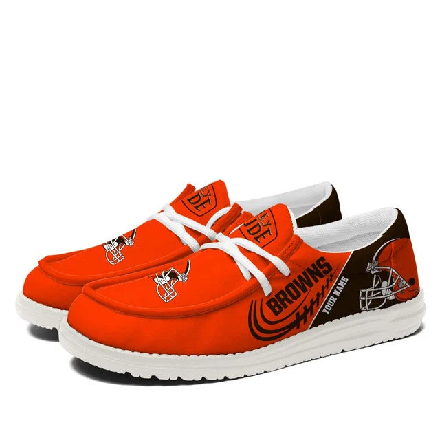 [SPECIAL OFFER] NEW CUSTOMIZED NFL29 CLB CLEVELAND BROWNS LOAFER SHOES