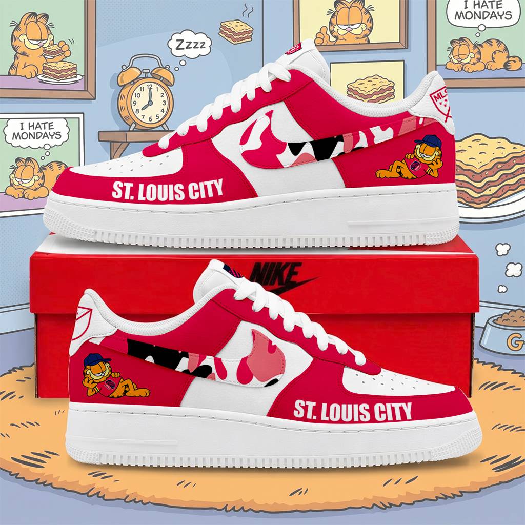 FINAL SALE - NEW CUSTOMIZED MLS29 SLC ST.L CITY x GARFIELD AF1 SNEAKERS