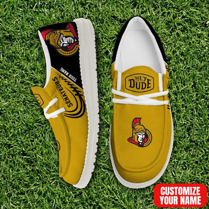 [SUPER SALE] NEW CUSTOMIZED NHL29 OSN OTTAWA SENATORS PREMIUM LOAFER SHOES