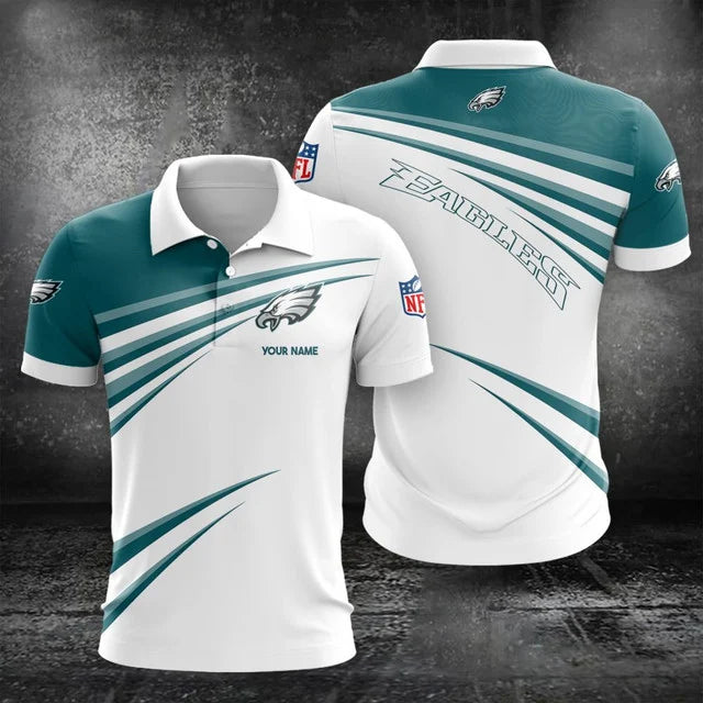 VIRAL EDITION - NEW CUSTOMIZED NFL02 PPE PHILADELPHIA EAGLES POLO, T-SHIRT & SHORT PANTS SET