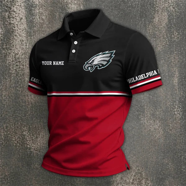 [SPECIAL OFFER] NEW CUSTOMIZED NFL02 PPE PHILADELPHIA EAGLES POLO SHIRT