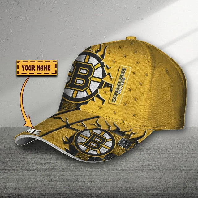 VIRAL EDITON - NEW CUSTOMIZED NHL02 BTB BOSTON BRUINS CLASSIC CAP