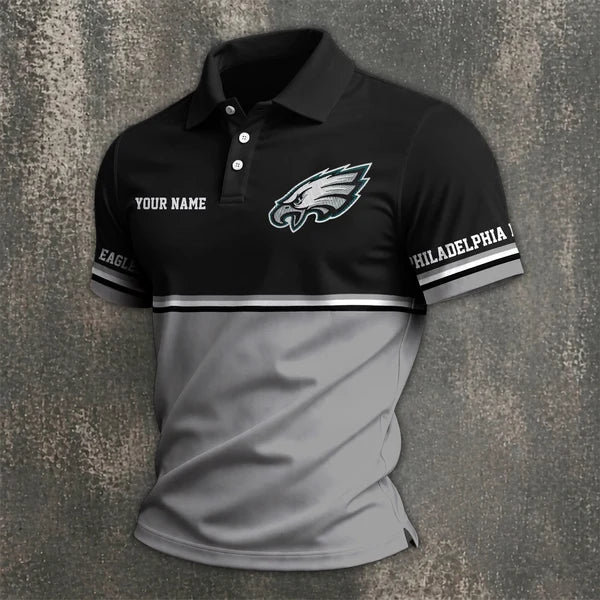 [SPECIAL OFFER] NEW CUSTOMIZED NFL02 PPE PHILADELPHIA EAGLES POLO SHIRT