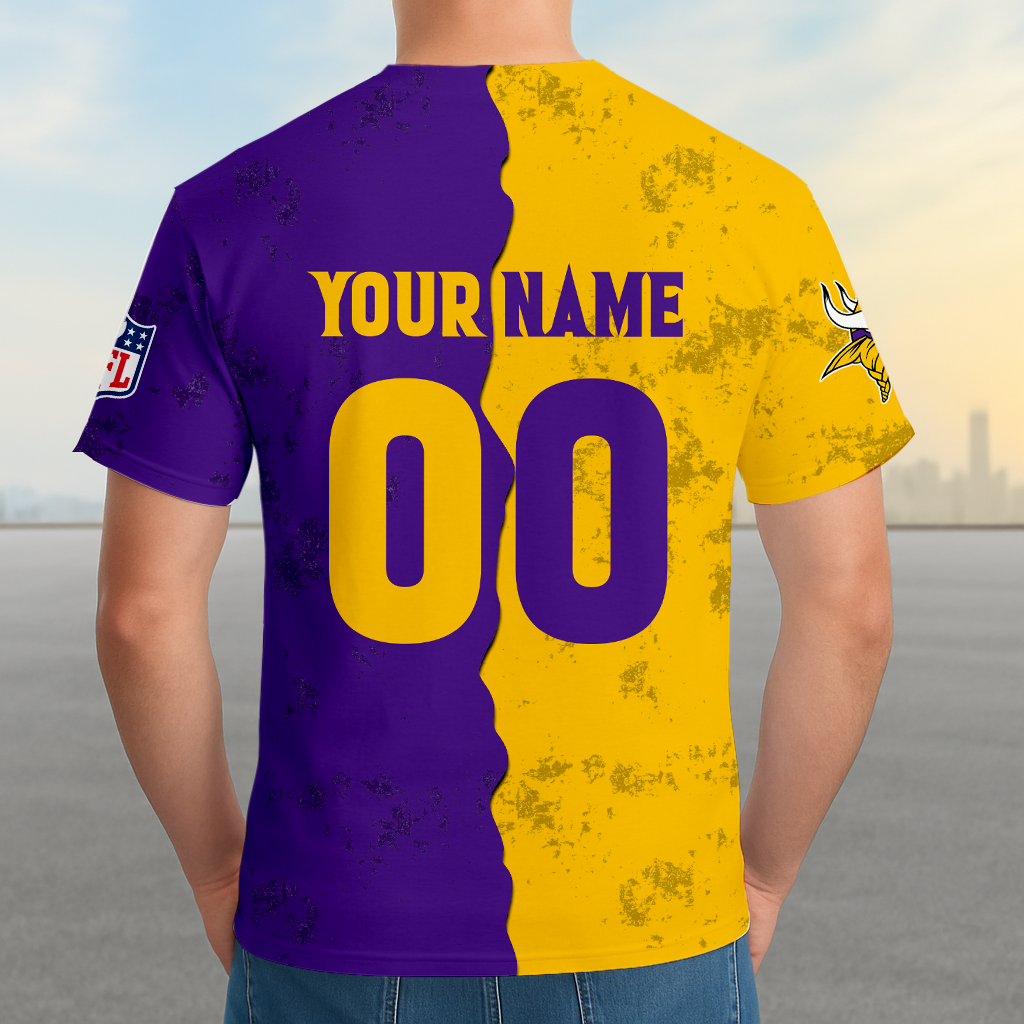 LIMITED EDITION - NEW CUSTOMIZED NFL05 MVK MINNESOTA VIKINGS UNISEX T-SHIRT, POLO, HOODIE & JACKETS