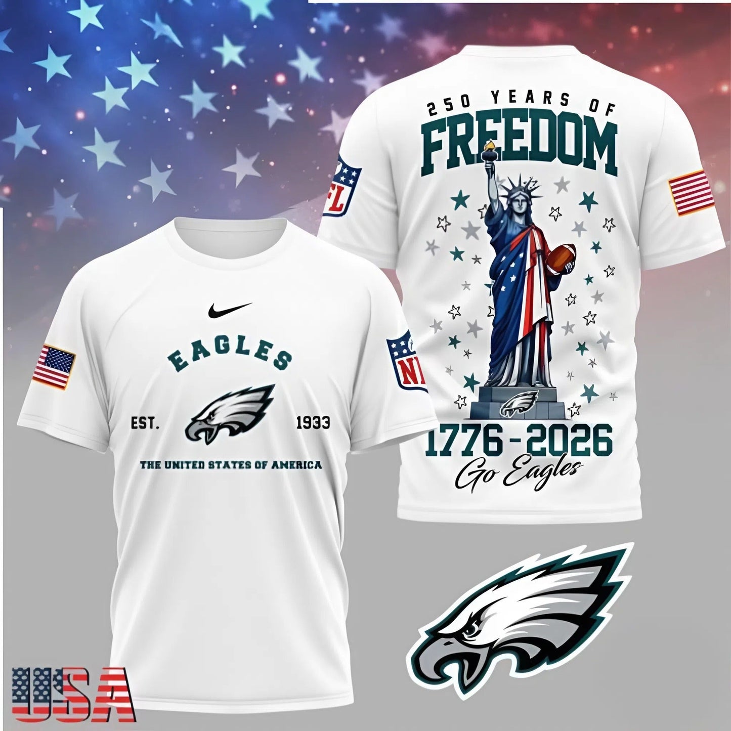 [SPECIAL OFFER] NEW CUSTOMIZED NFL02 PPE PHILADELPHIA EAGLES T-SHIRT, HOODIE, ZIP HOODIE
