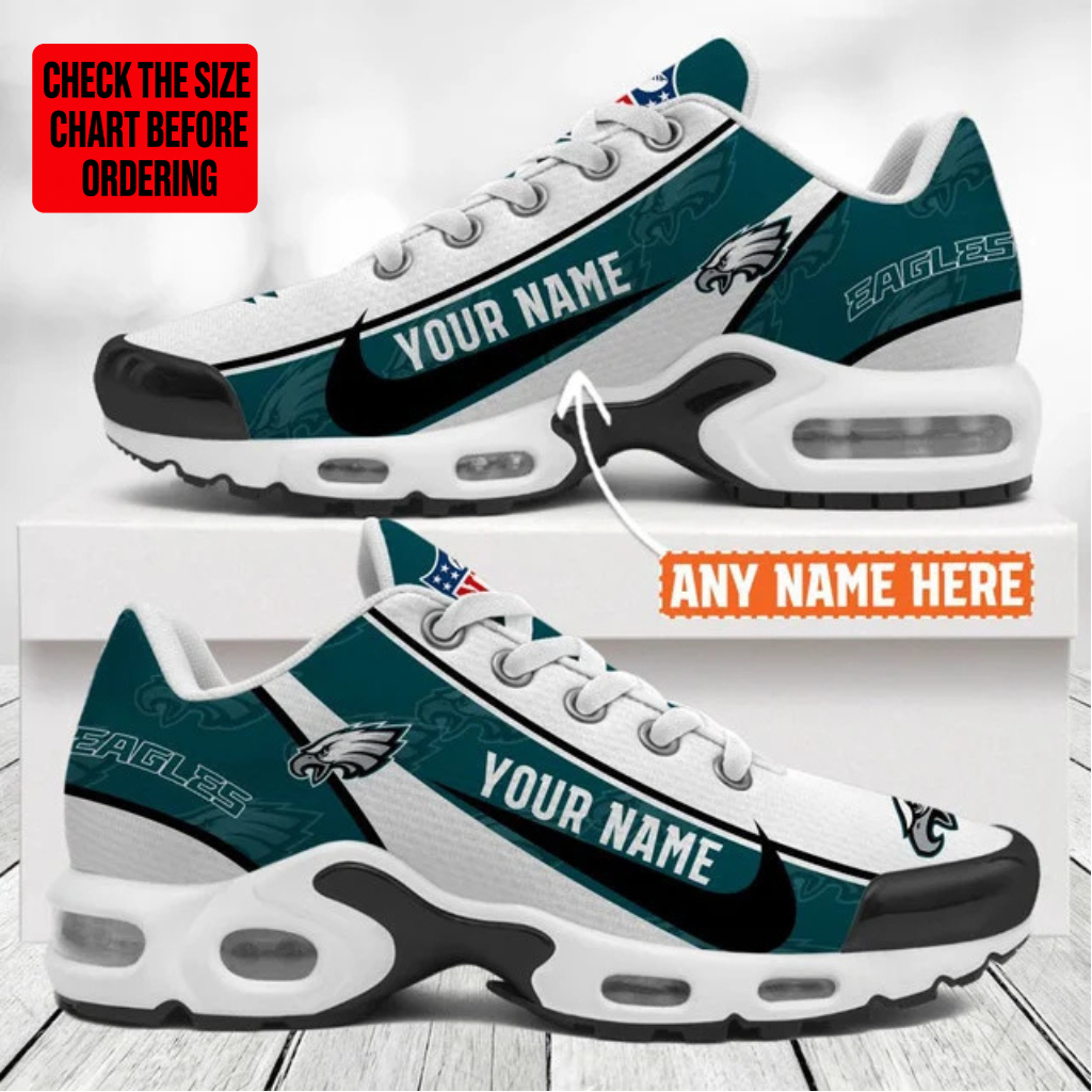 [SPECIAL OFFER] NEW CUSTOMIZED NFL02 PPE PHILADELPHIA EAGLES AIR MAX PLUS SNEAKERS
