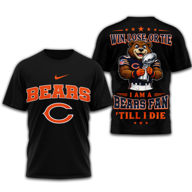 LIMITED EDITION - NEW CUSTOMIZED NFL26 CCB CHICAGO BEARS UNISEX T-SHIRT, POLO, HOODIE & JACKETS