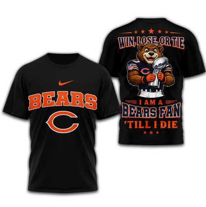 LIMITED EDITION - NEW CUSTOMIZED NFL26 CCB CHICAGO BEARS UNISEX T-SHIRT, POLO, HOODIE & JACKETS