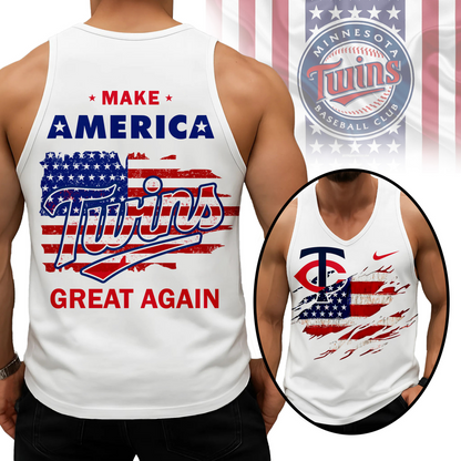 LIMITED EDITION - NEW CUSTOMIZED MLB22 MTS MINNESOTA TWINS UNISEX TANK TOP