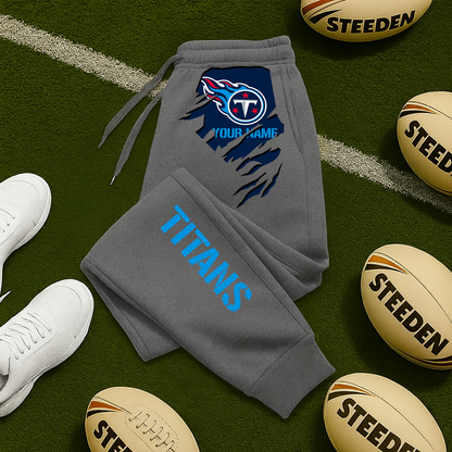 LIMITED EDITION - NEW PERSONALIZED NFL31 TST TENNESSEE TITANS JOGGERS