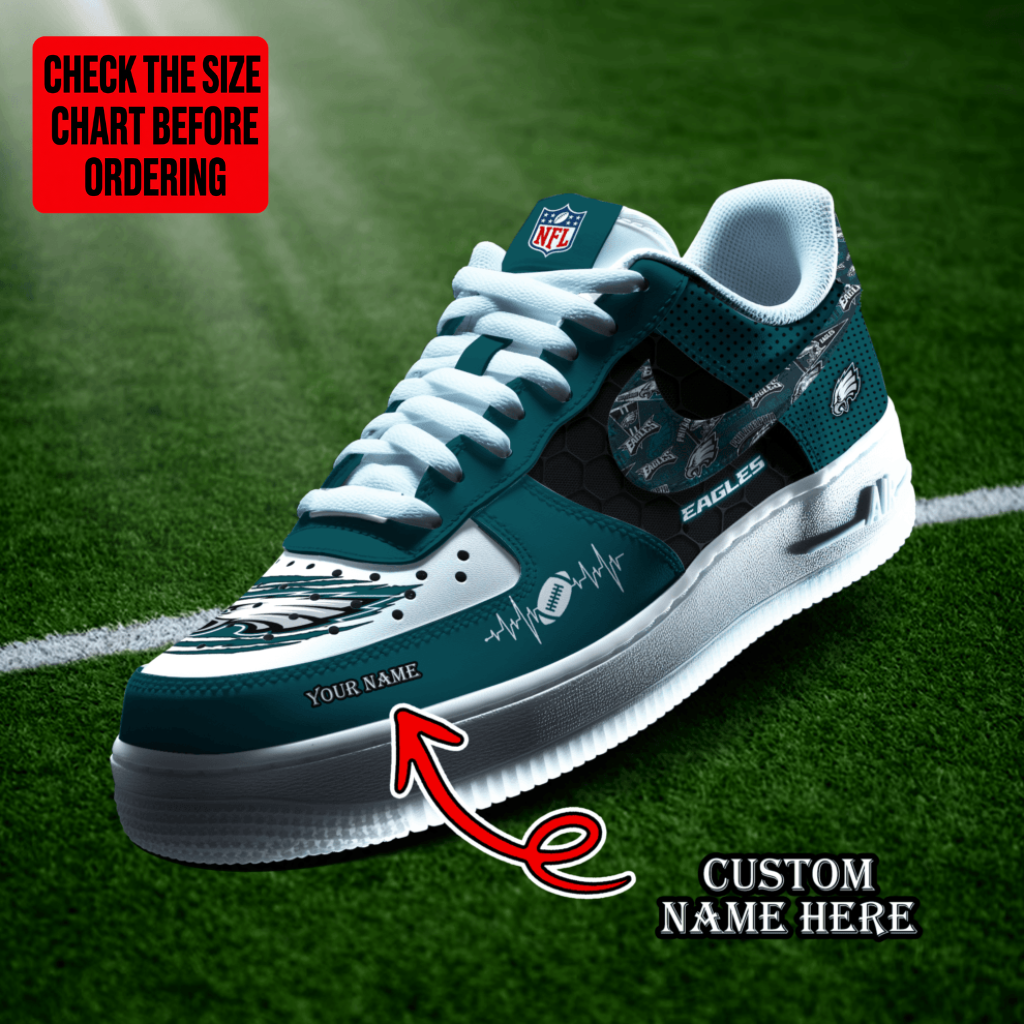 [SPECIAL OFFER] NEW CUSTOMIZED NFL02 PPE PHILADELPHIA EAGLES AF1 SHOES