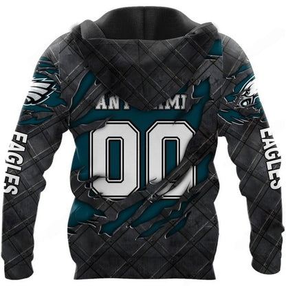 LIMITED EDITION - NEW CUSTOMIZED NFL02 PPE PHILADELPHIA EAGLES UNISEX T-SHIRT, POLO, HOODIE & JACKETS