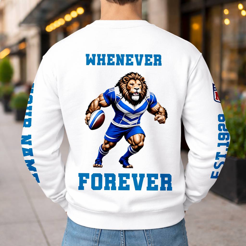 LIMITED EDITION - NEW CUSTOMIZED NFL04 DTL DETROIT LIONS UNISEX T-SHIRT, POLO, HOODIE & JACKETS