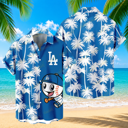 LIMITED EDITION - NEW CUSTOMIZED MLB02 LAD LOS ANGELES DODGERS UNISEX HAWAIIAN SHIRT