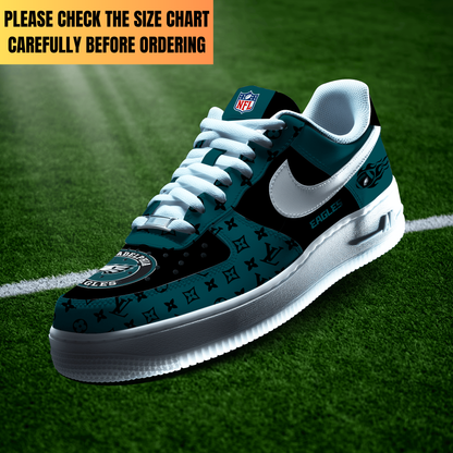 LIMITED EDITION - NEW CUSTOMIZED NFL02 PPE PHILADELPHIA EAGLES AF1 SHOES