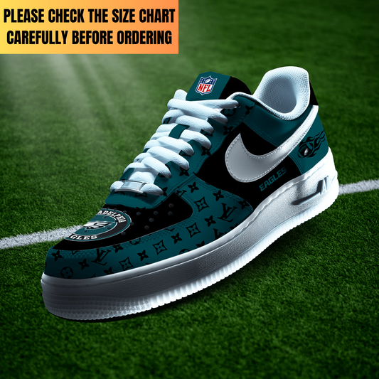 LIMITED EDITION - NEW CUSTOMIZED NFL02 PPE PHILADELPHIA EAGLES AF1 SHOES
