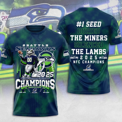 LIMITED EDITION - NEW CUSTOMIZED NFL06 SSH SEATTLE SEAHAWKS UNISEX T-SHIRT, POLO, HOODIE & JACKETS