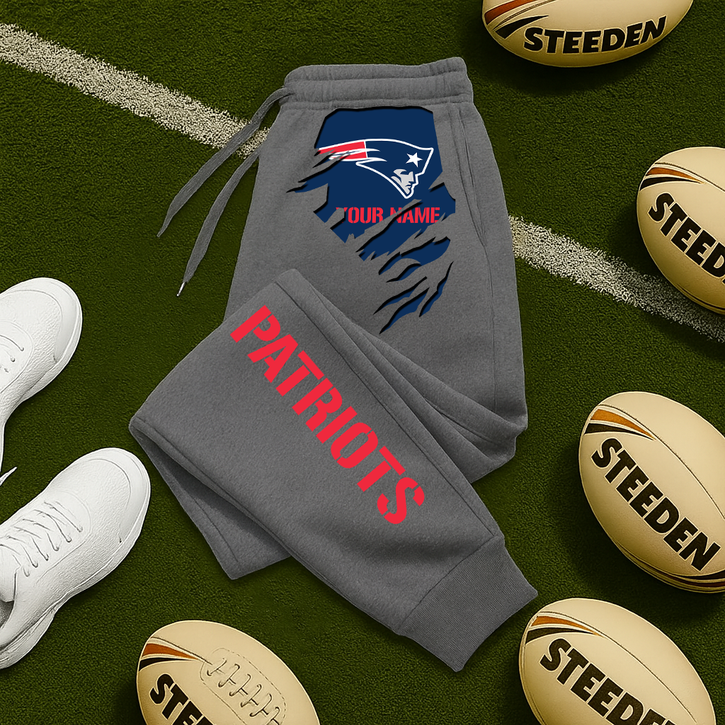 LIMITED EDITION - NEW PERSONALIZED NFL27 NEP NEW ENGLAND PATRIOTS JOGGERS