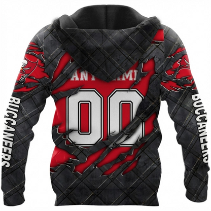LIMITED EDITION - NEW CUSTOMIZED NFL10 TBB TAMPA BAY BUCCANEERS UNISEX T-SHIRT, POLO, HOODIE & JACKETS
