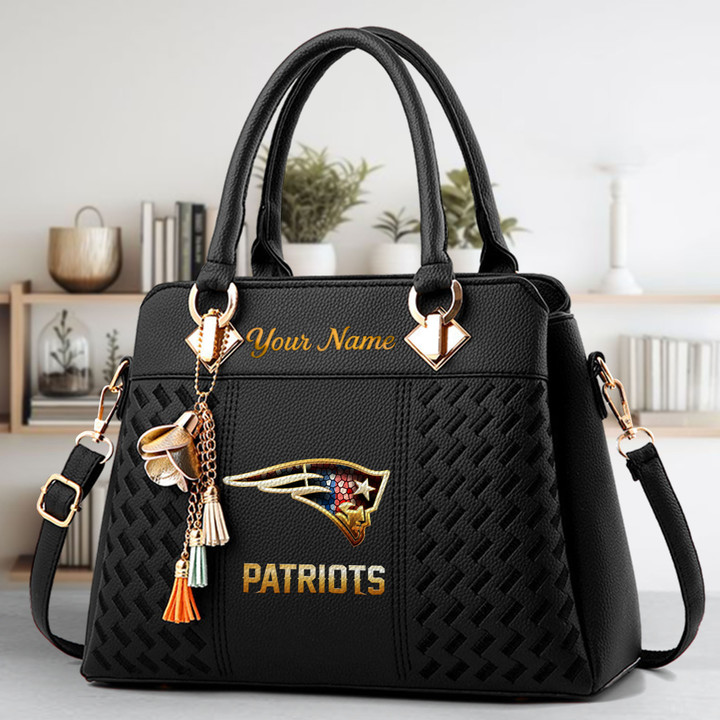 LIMITED EDITION - NEW CUSTOMIZED NFL27 NEP NEW ENGLAND PATRIOTS LUXURY HANDBAG IN MULTIPLE COLORS