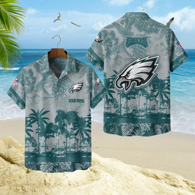 LIMITED EDITION - NEW CUSTOMIZED NFL02 PPE PHILADELPHIA EAGLES UNISEX HAWAIIAN SHIRT