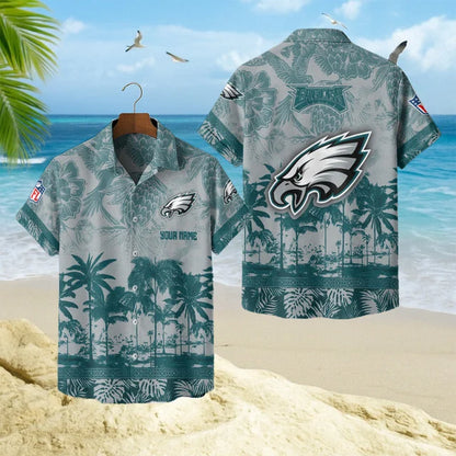 LIMITED EDITION - NEW CUSTOMIZED NFL02 PPE PHILADELPHIA EAGLES UNISEX HAWAIIAN SHIRT