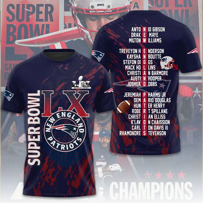 LIMITED EDITION - NEW CUSTOMIZED NFL27 NEP NEW ENGLAND PATRIOTS UNISEX T-SHIRT, POLO, HOODIE & JACKETS