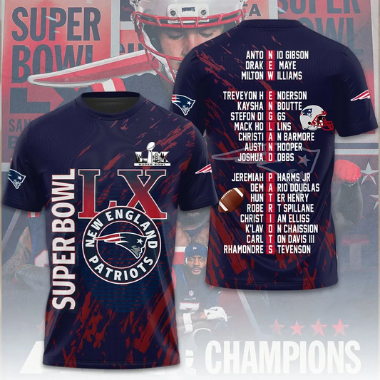 LIMITED EDITION - NEW CUSTOMIZED NFL27 NEP NEW ENGLAND PATRIOTS UNISEX T-SHIRT, POLO, HOODIE & JACKETS