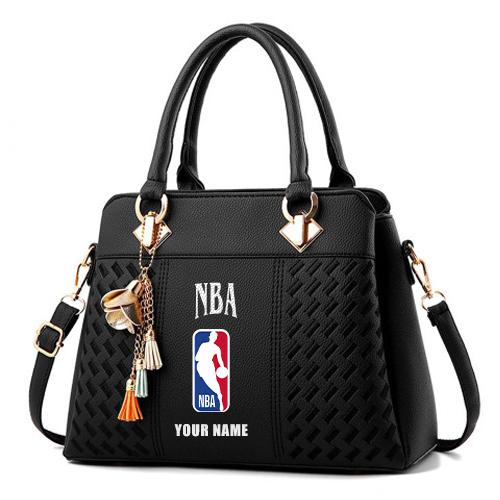 LIMITED EDITION - NEW CUSTOMIZED NBA31 NATIONAL BASKETBALL ASSOCIATION ZIP HANDBAG MULTICOLOR